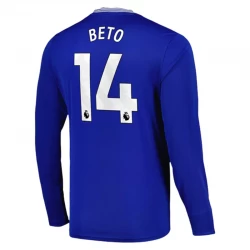 Everton FC Beto #14 Fodboldtrøjer 2024-25 Hjemmebanetrøje Mænd Lange Ærmer